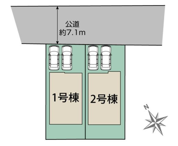 【区画図】 | ◇◆伊勢原市上粕屋 新築戸建 全2棟【1号棟】◆◇