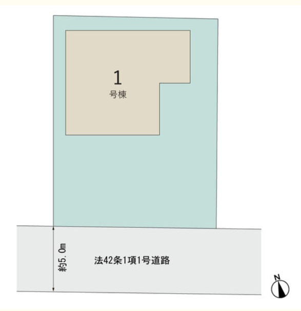 蓮田市椿山第10　全1棟の区画図