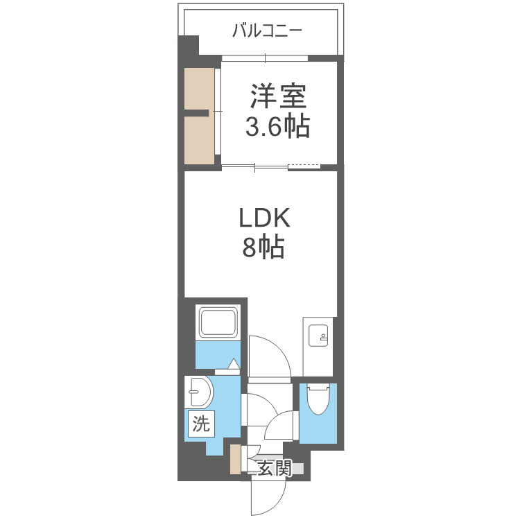 Alivis緑橋の間取り