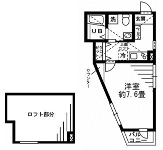 【間取り】 | CASA二子新地 | 間取りです。