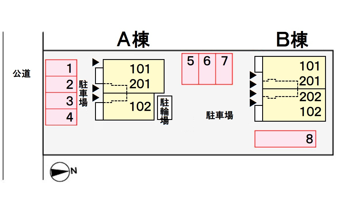 スペース フォース Bの区画図