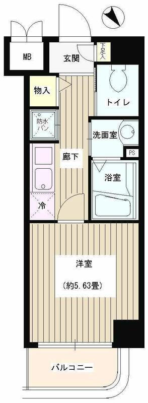 豊島区南大塚２丁目の賃貸マンションの間取り