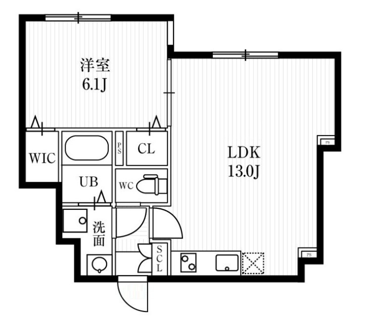ミハス幡ヶ谷の間取り|間取りです。