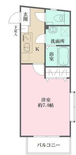 中野区新井１丁目の賃貸マンションの間取り