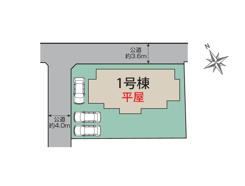 新築　桐生市相生町2丁目　1号棟　Blooming Gardenの区画図|全1区画の物件です。土地約79坪。