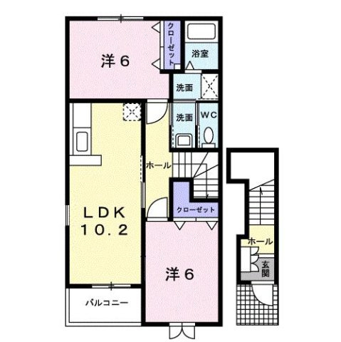 ブライト　ヒル　ハウス　Ｂの間取り