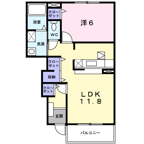 ブリーズ Ⅰの間取り