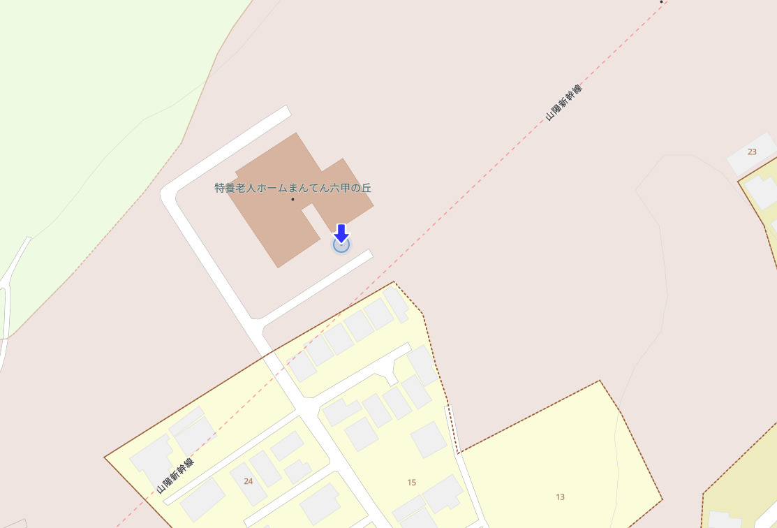 神戸市灘区篠原字伯母野山　中古戸建の地図