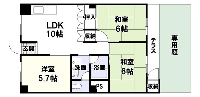 ネオライフマンション高槻の間取り