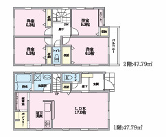 藤沢市大庭　売地　　全6区画の参考プラン|宅地3参考プラン