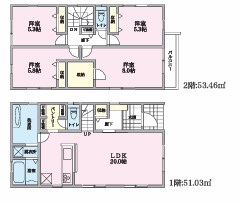 藤沢市大庭　売地　　全6区画の参考プラン|宅地6参考プラン