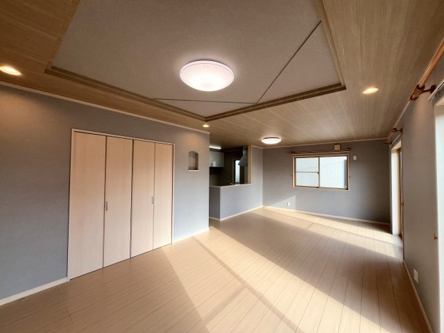 大崎市古川大奥防の居間・リビング|ゆったりとしたリビングです