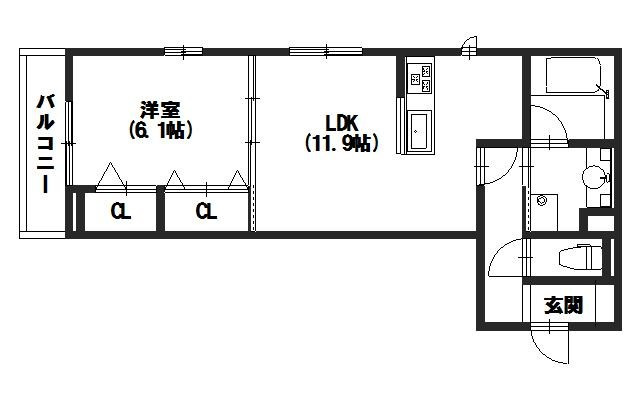 セジュールクレスト桂川の間取り