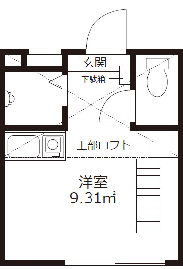 品川区戸越１丁目のアパートの間取り