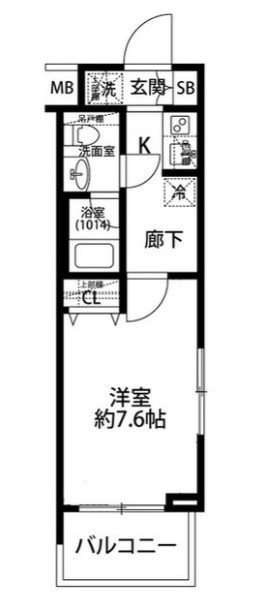 プレール・ドゥーク下北沢の間取り|間取りです。