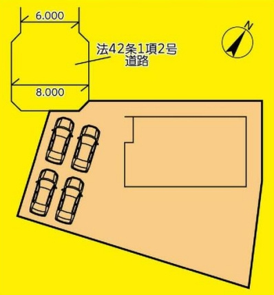 八街市八街に　中古戸建の区画図|図面と現況に相違がある場合、現況を優先致します。
