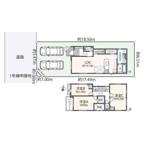 【間取り】 | 藤沢市湘南台７丁目　新築戸建