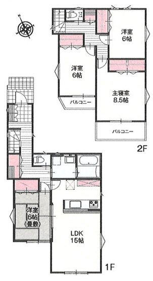 【間取り】 | 平塚市平塚３丁目　全１５棟　新築住宅