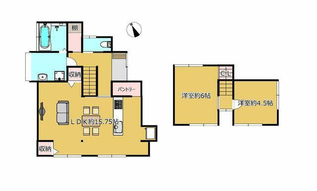 八代市永碇町の中古一戸建の間取り|【間取図】