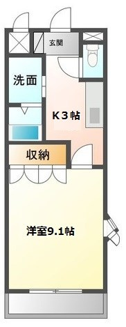 Ｋコオリナの間取り