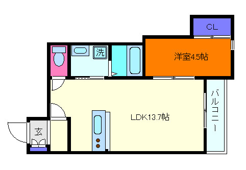T-SQUARE摂津本山の間取り