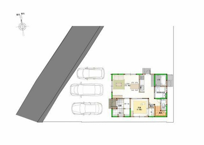 【区画図】 | （商談中）新築住宅　高知市一宮中町⑪