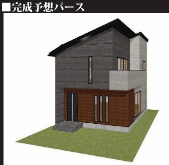 新座市野火止5丁目　新築一戸建　武蔵野線　新座の外観パース