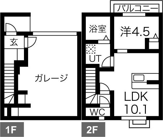 A's Garage II・IIIの間取り