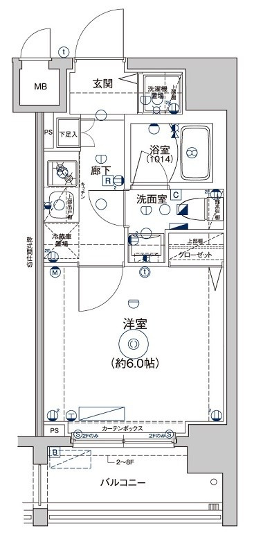 Le'a横濱コアフォートの間取り