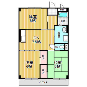 メゾン晃梅の間取り