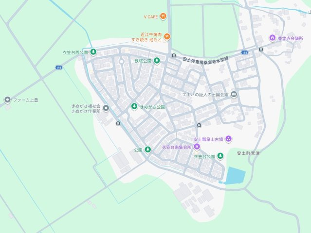 近江八幡市安土町桑実寺　第1期　新築一戸建ての地図