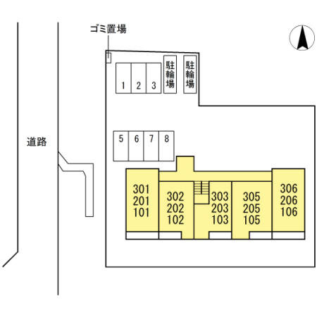 シャン・ド・フルールの区画図