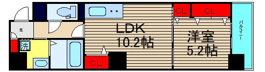 ファヴール南堀江の間取り