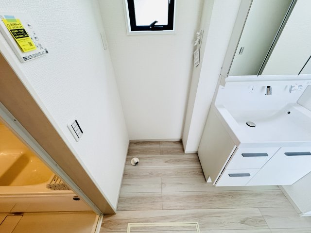 松戸市六高台２丁目新築戸建【六実第三小学校：6分】のランドリースペース|洗濯機置き場