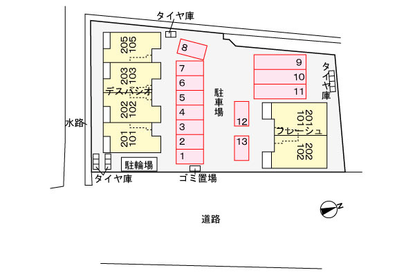 デスパシオの区画図