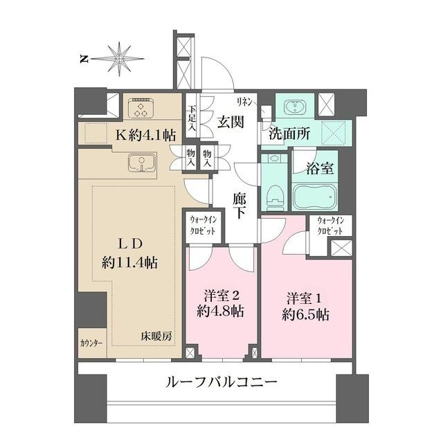ザ・パークハウス高輪プレイスの間取り