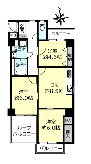 アイビーキシヤの間取り
