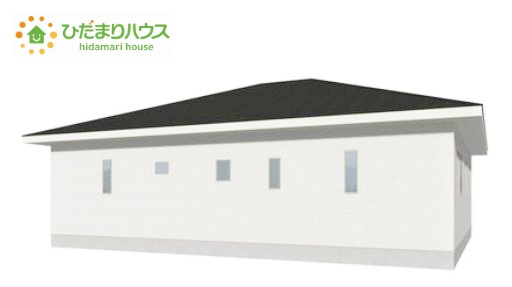 那珂市瓜連第15　新築戸建　1号棟の外観パース|人気の平屋建て☆彡