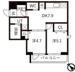 【間取り】 | ブライズ蒲田ＥＡＳＴ