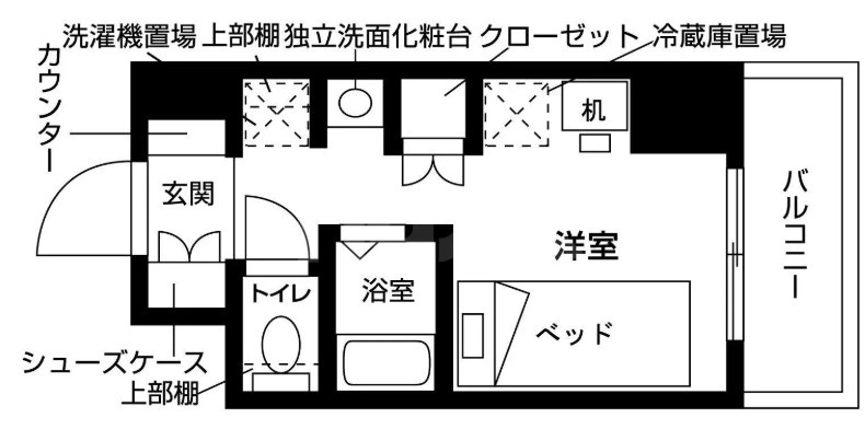 バウスクロス西船橋の間取り