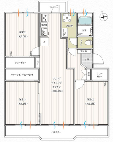 羽根沢第二住宅第１７号棟