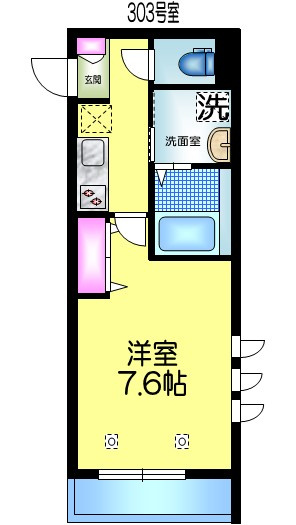 ティーリーフの間取り|★南東角部屋２面窓★