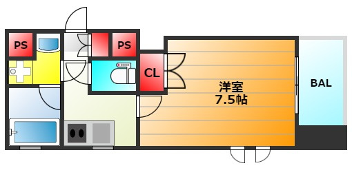 カイセイ本町の間取り