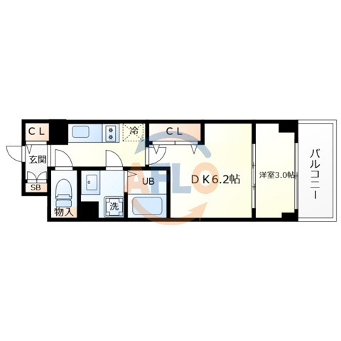 リアライズ鶴橋東Ⅱの間取り|リアライズ鶴橋東Ⅱ　間取り