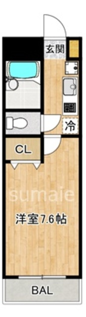 アンプルール　フェール　レーベンの間取り|人気のフローリングです。