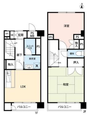 エストレージュ文京千駄木の間取り