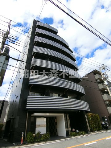 SYFORME 田園調布南 Asyl Courtの外観|2017年7月築　RC鉄筋コンクリート造地上8階建て1K～2K総戸数44戸
東京都大田区田園調布南　東急多摩川線沼部駅近4分