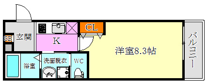 ALEGRIA高速長田の間取り