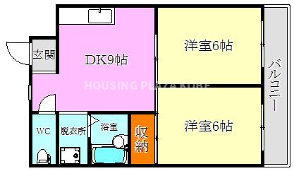行幸ハイツの間取り