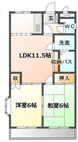 グランデールフジミの間取り